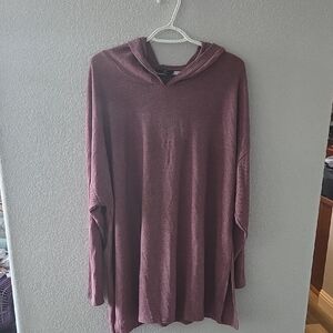 Lane Bryant Burgundy Hoodie Sweatshirt